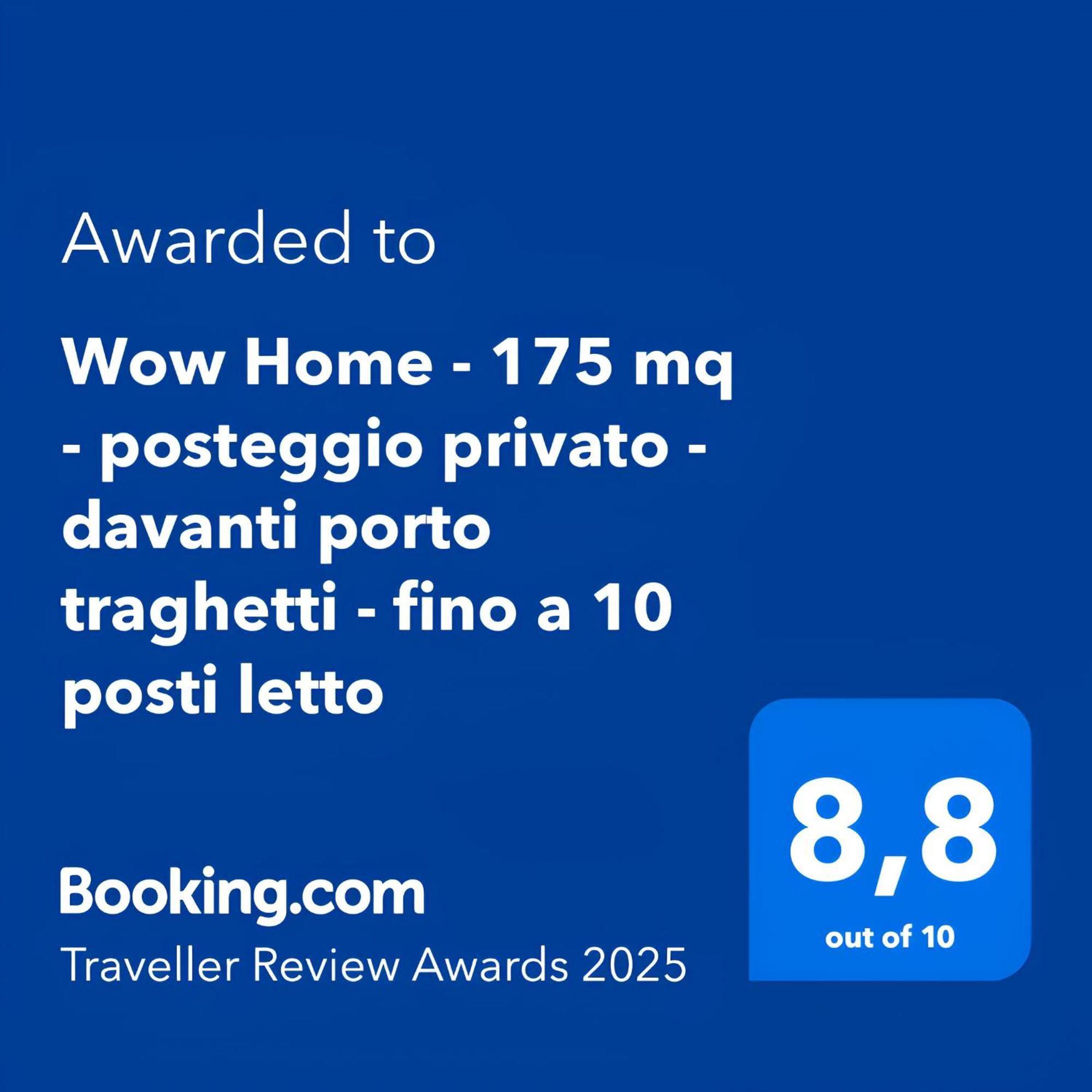Wow Home - 175 Mq - Posteggio Privato - Davanti Porto Traghetti - Fino A 10 Posti Letto Cenova Dış mekan fotoğraf